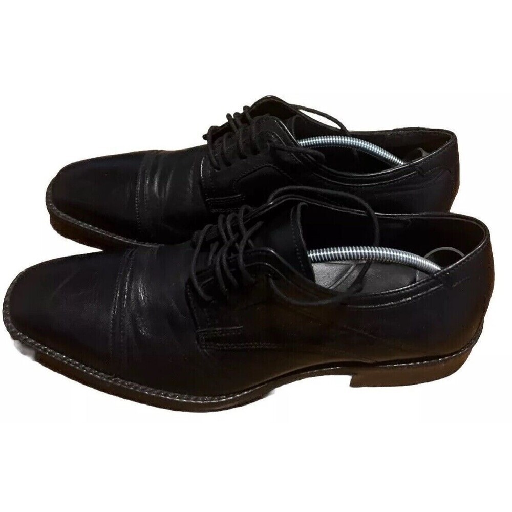 Johnston & Murphy Shoes‎ Mens 9M Stratton Moc Toe Signature Series Black 20-1277